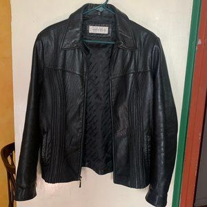 Jones New York real leather jacket, women's L